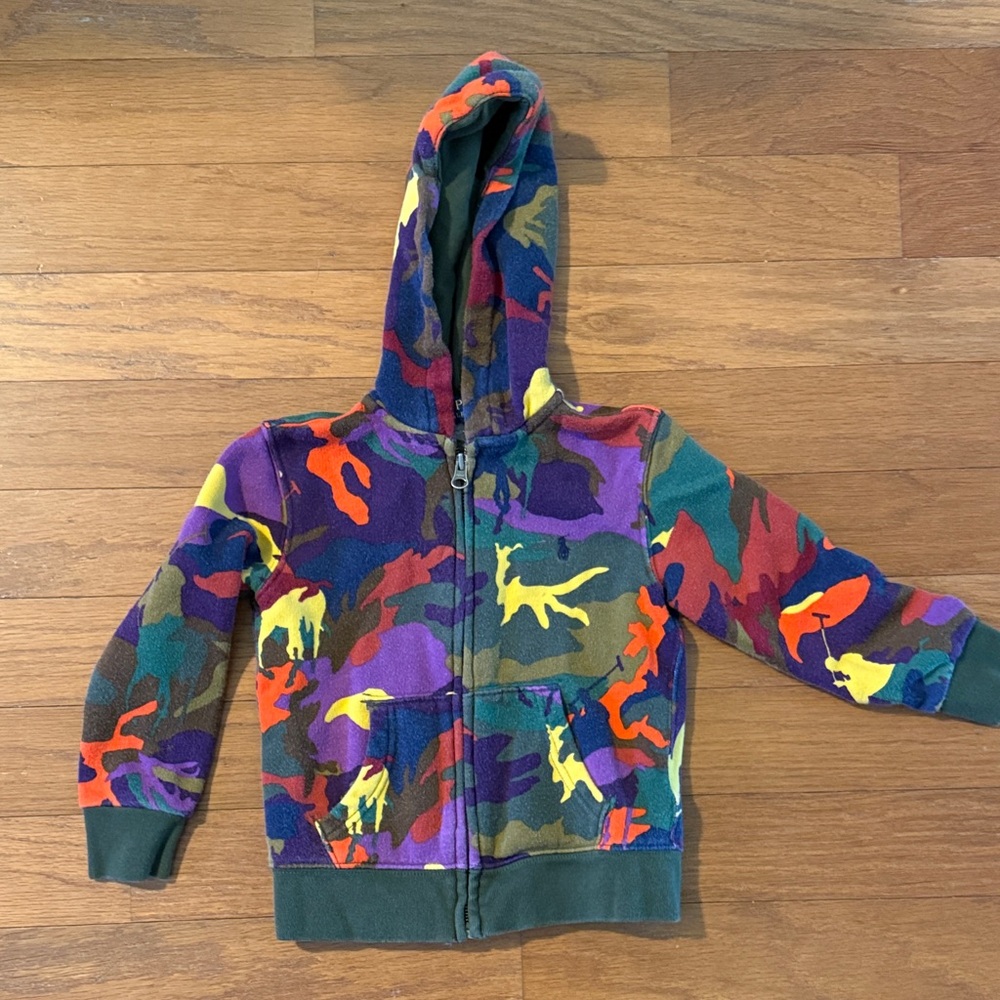 Polo by Ralph Lauren Multicolor Camouflage Kids Hoodie